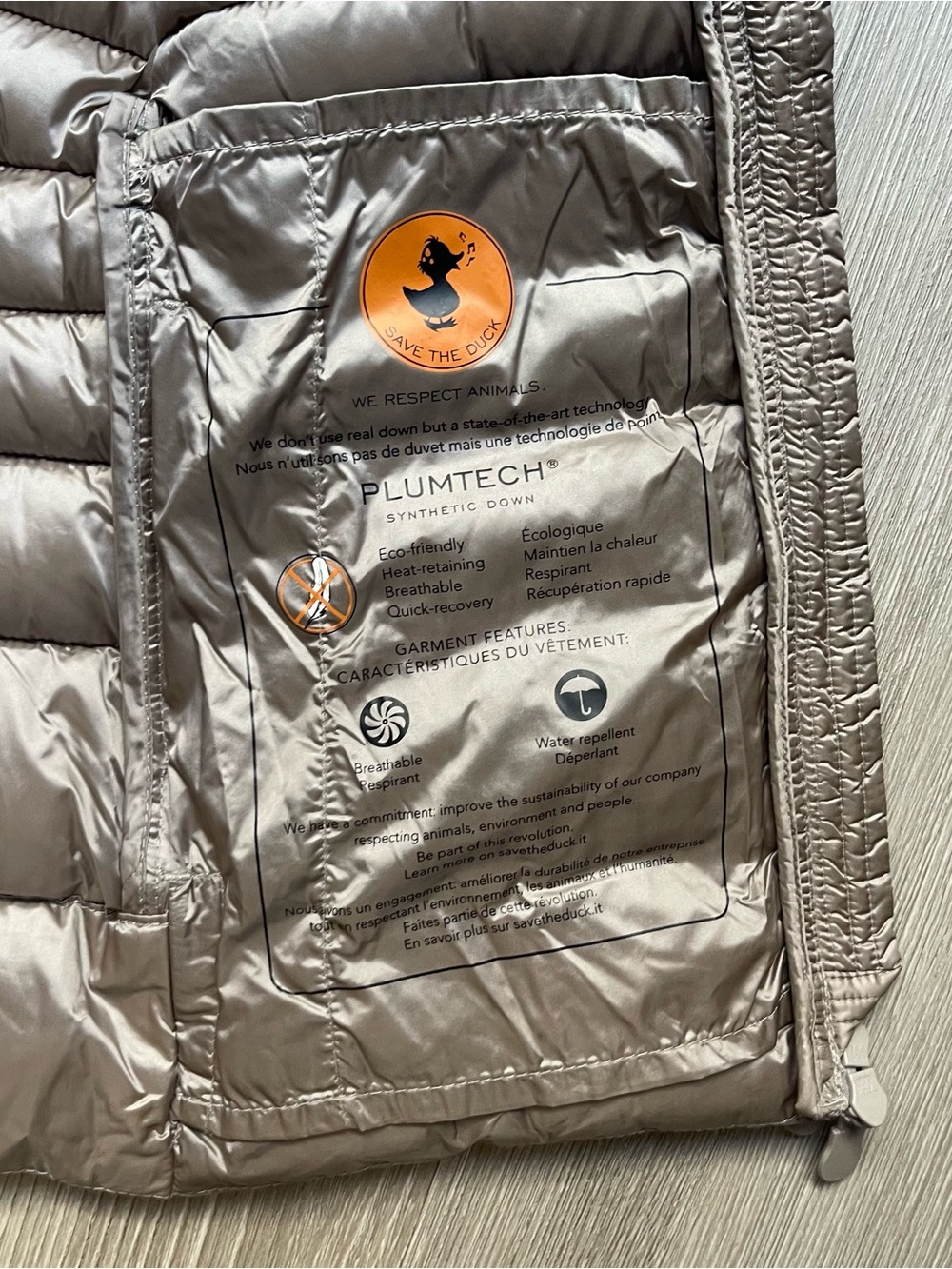 Save the Duck Ultra Light Puffer Vest Size XS - Picture 4 of 7